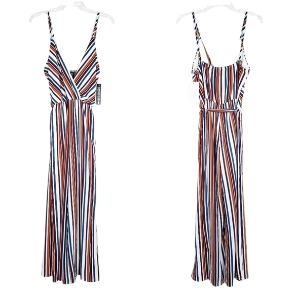 DESIGN LAB multicolor striped jumpsuit - Picture 2 of 6